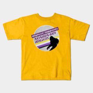 Nonbinary Pride Bigfoot Kids T-Shirt